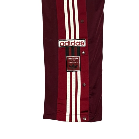 Adidas Men’s Maroon Track Pants Size Medium - Picture 6 of 7